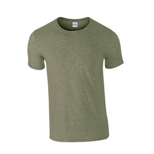 Koszulka Softstyle Dla Dorosłych Unisex. Zielone bluzki GILDAN, l, bez wzorów, sportowe, bez kołnierzyka, bez ramiączek. Za 29,99 zł.