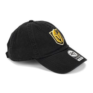 Czapka z daszkiem 47 Brand NHL Vegas Golden Knights CLEAN UP. Czarne czapki 47 Brand, bez wzorów. Za 89,99 zł.