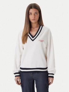 Guess Bluza GUESS x NORTH SAILS W6GQ11 K3480 Écru Regular Fit. Białe bluzy Guess, l, z aplikacjami, z bawełny, bez kaptura. Za 390,99 zł.