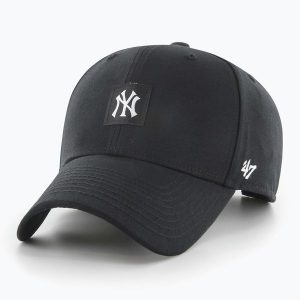 Czapka z daszkiem 47 Brand MLB New York Yankees Compact Snap MVP. Czarne czapki 47 Brand, bez wzorów. Za 94,99 zł.