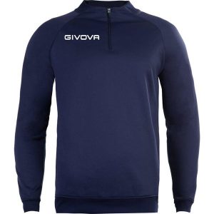 Bluza piłkarska dla dorosłych Givova Maglia Tecnica granatowa. Niebieskie bluzy Givova, s, bez wzorów, bez kaptura. Za 87,15 zł.