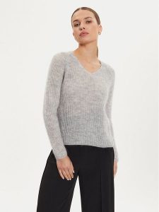 Max Mara Leisure Sweter Fresis 2426366118 Szary Relaxed Fit. Szare swetry klasyczne Max Mara Leisure, m, z syntetyku, bez kołnierzyka. Za 479,99 zł.