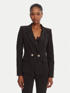 Rinascimento Marynarka CFC0126221003 Czarny Slim Fit. Czarne marynarki i żakiety Rinascimento, m, bez wzorów, z syntetyku. Za 539,99 zł.