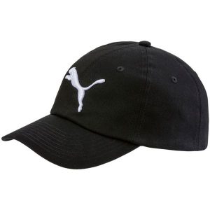 Czapka z daszkiem Puma ESS Cap jr. Czarne czapki Puma, bez wzorów, sportowe. Za 44,99 zł.