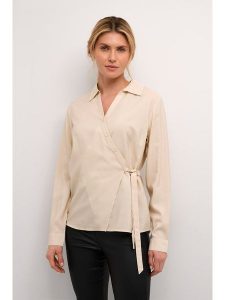 Cream Bluzka "Gabi" w kolorze beżowym rozmiar: 36. Brązowe bluzki Cream, bez wzorów, bez kołnierzyka, bez ramiączek. Za 127,35 zł.
