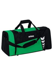 Torba sportowa Erima Six Wings. Czarne torby podróżne i sportowe Erima, bez wzorów, z materiału, na ramię. Za 119,99 zł.
