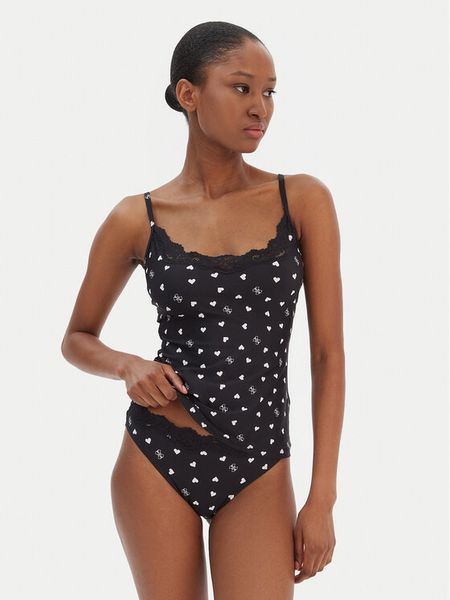 Guess Komplet bielizny O6RG09 KG630 Czarny. Czarne komplety bielizny Guess, z aplikacjami, z syntetyku. Za 354,99 zł.