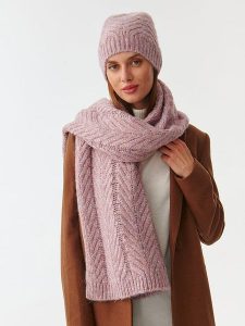 TATUUM Szal w kolorze jasnoróżowym - 170 x 43 cm rozmiar: onesize. Różowe szaliki Tatuum, bez wzorów, z tkaniny. Za 127,95 zł.