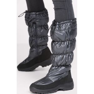 Szare Śniegowce Coequality. Buty zimowe marki Born2be. Za 54,99 zł.