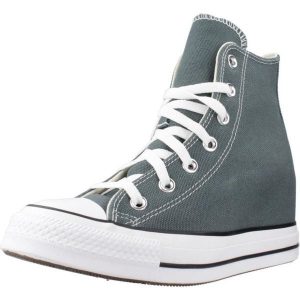 Buty CONVERSE CHUCK TAYLOR ALL STAR WEDGE Szary. Szare trampki Converse, bez wzorów, z tkaniny, bez zapięcia. Za 368,99 zł.
