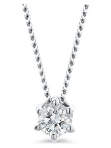 Revoni Złoty naszyjnik z diamentową zawieszką - dł. 45 cm rozmiar: onesize. Szare naszyjniki Revoni, z diamentem, złote. Za 3 131,99 zł.