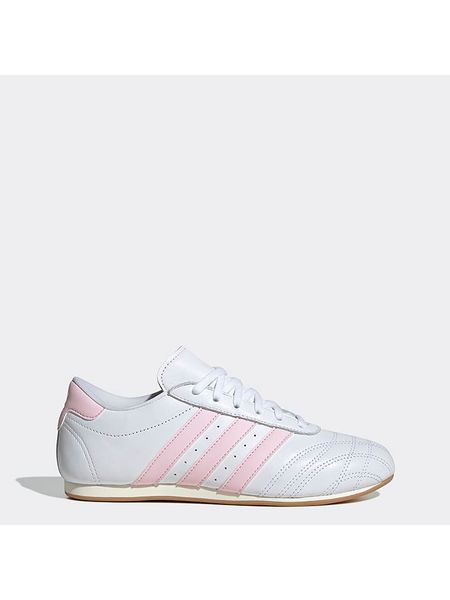 Adidas Skórzane sneakersy "Taekwondo" w kolorze biało-jasnoróżowym rozmiar: 40. Białe trampki ADIDAS, bez wzorów, bez zapięcia. Za 309,65 zł.