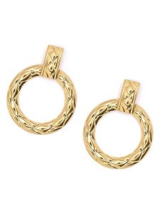 MOODE Kolczyki-wkrętki "Diane" rozmiar: onesize. Żółte kolczyki MOODE, ze stali. Za 43,99 zł.