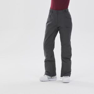 Spodnie snowboardowe damskie Dreamscape SNB 500. Szare spodnie sportowe DREAMSCAPE, na zimę, m, bez wzorów, z materiału, narciarskie. W wyprzedaży za 249,99 zł.