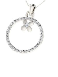 Vittoria Jewels Złota zawieszka z diamentami rozmiar: onesize. Szare zawieszki Vittoria Jewels, z diamentem, srebrne. Za 630,99 zł.