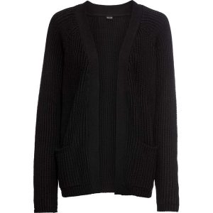 Sweter bez zapięcia oversize bonprix czarny. Kardigany marki bonprix. Za 49,99 zł.