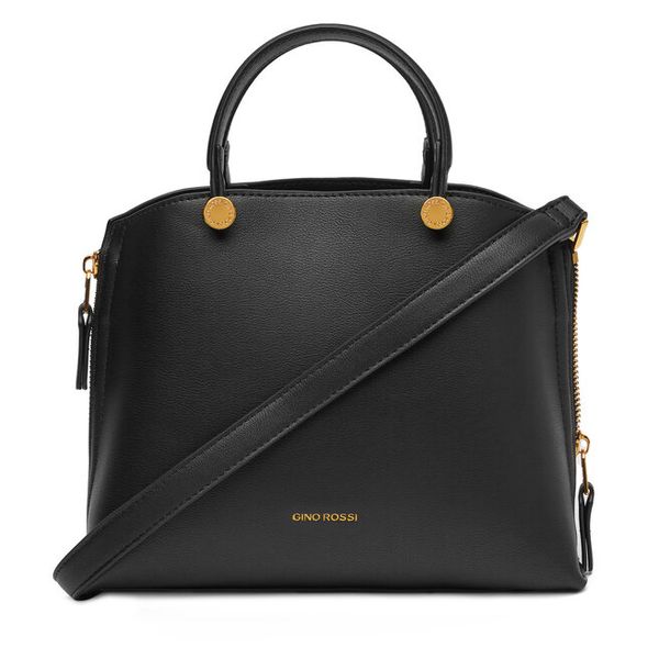 Torebka GINO ROSSI. Czarne torebki klasyczne Gino Rossi, bez wzorów, bez dodatków. Za 249,99 zł.