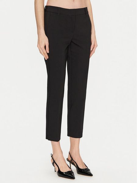 Marella Chinosy Miele 2513131021 Czarny Slim Fit. Czarne chinosy Marella, bez wzorów, z bawełny. Za 389,99 zł.