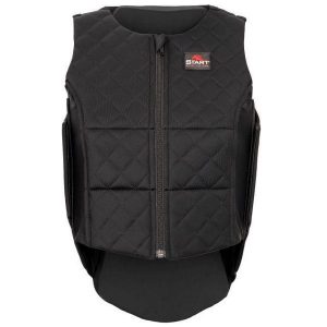 Kamizelka ochronna młodzieżowa START FlexCheck. Czarna kamizelki START, l, bez wzorów, bez kołnierzyka, bez ramiączek, bez kaptura. Za 387,99 zł.