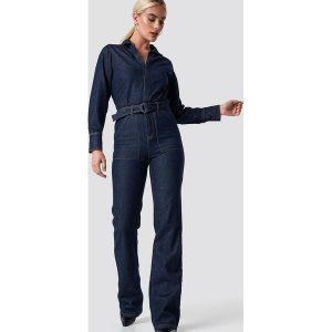 MANGO Nomada Jumpsuit - Navy. Kombinezony marki TRIBORD. Za 323,95 zł.