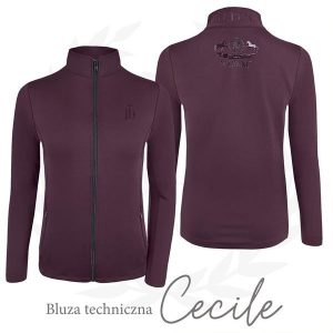 Bluza techniczna do jazdy konnej JD ATTACK Cecile z zamkiem. Brązowe bluzy JD ATTACK, m, bez wzorów, bez kaptura. Za 229,00 zł.