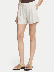 Vero Moda Szorty materiałowe Rosie 10346913 Beżowy jasny Loose Fit. Brązowe szorty Vero Moda, bez wzorów, z materiału. Za 95,99 zł.