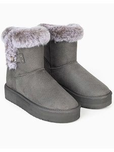 ISLAND BOOT Botki zimowe "Mooseland" w kolorze szarym rozmiar: 41. Szare botki Island Boot, na zimę, bez wzorów, bez obcasa, bez zapięcia. Za 158,47 zł.