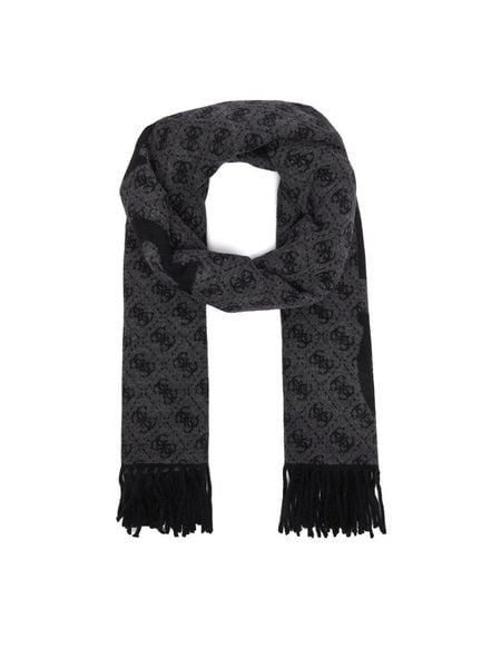 Guess Szalik AM9667 POL03 Szary ciemny. Szare rękawiczki Guess, z aplikacjami, z poliesteru. Za 234,99 zł.