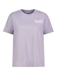 Eight2Nine Koszulka w kolorze lawendowym rozmiar: XS. Różowe bluzki Eight2Nine, xs, bez wzorów, z bawełny, bez kołnierzyka, bez ramiączek. Za 43,99 zł.