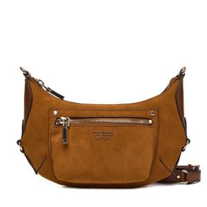 Torebka Guess. Brązowe torebki klasyczne Guess, z aplikacjami, bez dodatków. Za 589,99 zł.