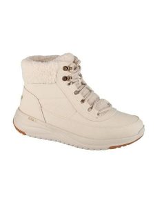Skechers Śniegowce 144756-NAT Beżowy. Brązowe buty zimowe Skechers, bez obcasa, bez zapięcia. Za 429,99 zł.
