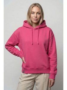 Alife and kickin Bluza "Danya" w kolorze różowym rozmiar: L. Różowe bluzy Alife and Kickin, l, bez wzorów, z kapturem. Za 82,99 zł.