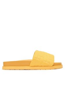Gant Klapki 30507939 Żółty. Żółte klapki GANT, bez wzorów, z materiału, bez obcasa. Za 229,99 zł.