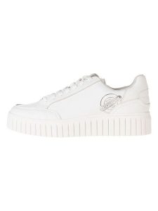 S.Oliver Sneakersy w kolorze srebrno-białym rozmiar: 37. Białe trampki s.Oliver, bez wzorów, bez zapięcia. Za 118,56 zł.