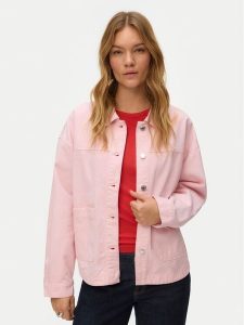 Vero Moda Koszula jeansowa Jamie 10331693 Różowy Relaxed Fit. Czerwone koszule Vero Moda, xs, bez wzorów, z bawełny, bez kołnierzyka, bez ramiączek. Za 199,99 zł.