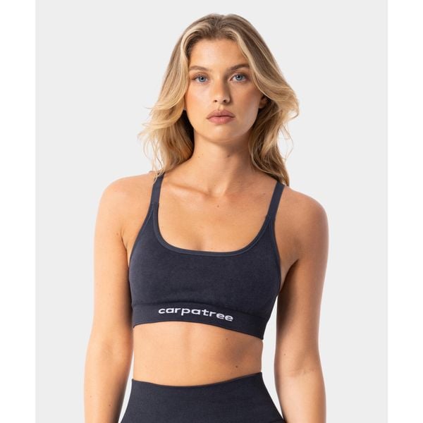 Biustonosz bezszwowy z regulowanymi ramiączkami Carpatree Yasmine. Czarne biustonosze Carpatree, bez wzorów. Za 89,99 zł.