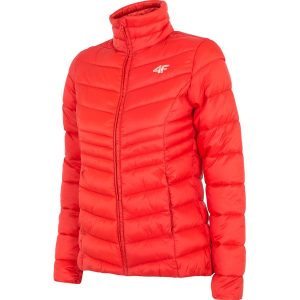 Kurtka puchowa damska KUDP300 - czerwony. Kurtki marki 4f. Za 199,99 zł.