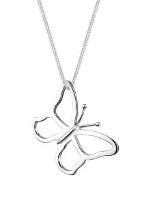 Elli Damska zawieszka filigranowy motyl w srebrze próby 925 Sterling Silver Naszyjniki 1 ct Damski. Szare zawieszki Elli, srebrne. Za 203,99 zł.