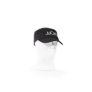 Czapka golfowa JuCad. Czarne czapki JUCAD, bez wzorów, z mikrofibry. Za 150,00 zł.