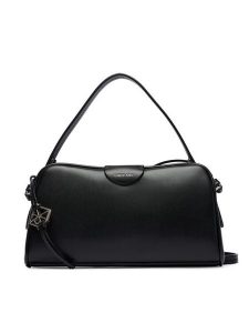 Calvin Klein Torebka Emblem Trio Top Handle Camera Ba LV04F3370G Czarny. Czarne torebki klasyczne Calvin Klein, bez wzorów, ze skóry, bez dodatków. Za 489,99 zł.