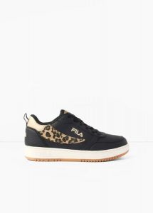 Sneakersy Fila ze zwierzęcymi detalami. Czarne buty sportowe bonprix, bez wzorów, bez zapięcia. Za 259,99 zł.