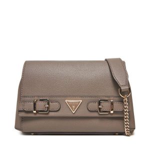 Torebka Guess. Brązowe torebki klasyczne Guess, z aplikacjami, bez dodatków. Za 319,99 zł.
