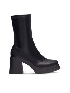 Jenny Fairy Botki ALESHIA LS5967-03 Czarny. Czarne botki Jenny Fairy, bez wzorów, z syntetyku, bez obcasa, na słupku, bez zapięcia. Za 179,99 zł.