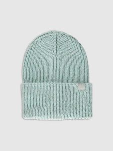 4F Czapka zimowa damska - turkusowa Uniwersalny. Niebieskie czapki 4f, bez wzorów, z materiału. Za 99,99 zł.