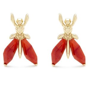 Kolczyki Patrizia Pepe. Brązowe kolczyki Patrizia Pepe. Za 379,99 zł.