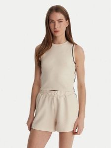 Guess Top V6GP17 K3215 Écru Regular Fit. Topy Guess, xl, z aplikacjami, z syntetyku, bez kołnierzyka, bez ramiączek. Za 192,99 zł.