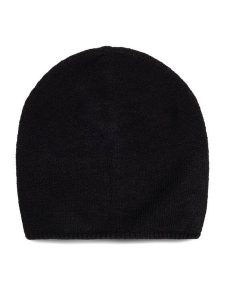 Jenny Fairy Czapka 4W3-013-AW23 Czarny. Czarne czapki Jenny Fairy, bez wzorów, z poliesteru. Za 39,99 zł.