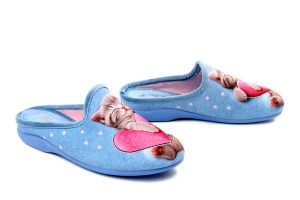 Sanital Flex Z33813X azulina, klapki damskie. Niebieskie klapki Sanital-Flex, bez wzorów, bez obcasa. Za 138,90 zł.
