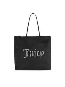 Juicy Couture Torebka BIJXT8692WZC Czarny. Czarne torebki klasyczne Juicy Couture, bez wzorów, z poliesteru, bez dodatków. Za 439,99 zł.