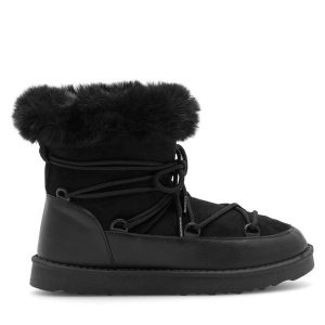 Śniegowce Jenny Fairy. Czarne buty zimowe Jenny Fairy, bez obcasa, bez zapięcia. Za 119,99 zł.